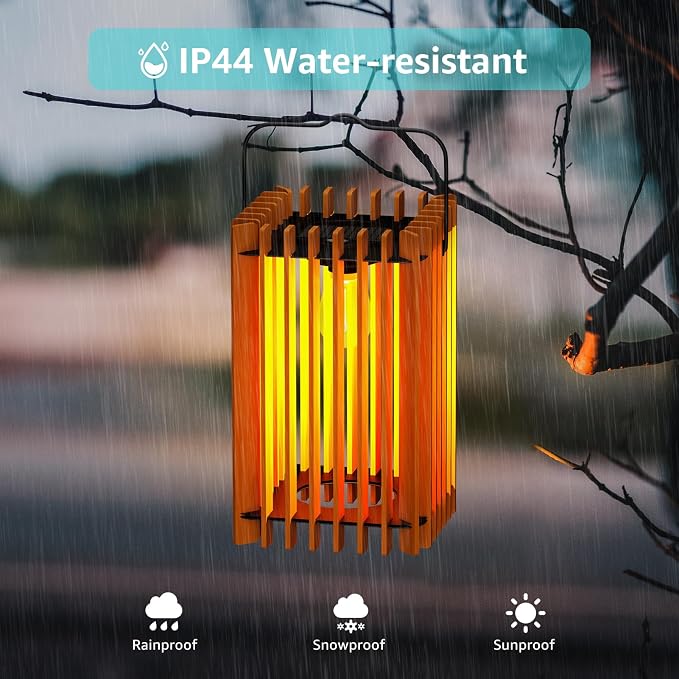 2 Set Solar Lantern Outdoor LED Hanging Solar Lantern - Image 5