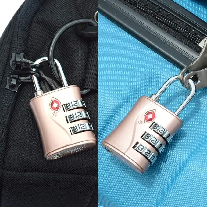 ZHEGE TSA Approved Locks, Luggage Locks, 3 Dial TSA Lock - Image 5