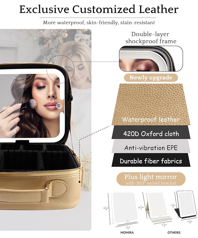MOMIRA Travel Makeup Bag Cosmetic Bag - Image 2