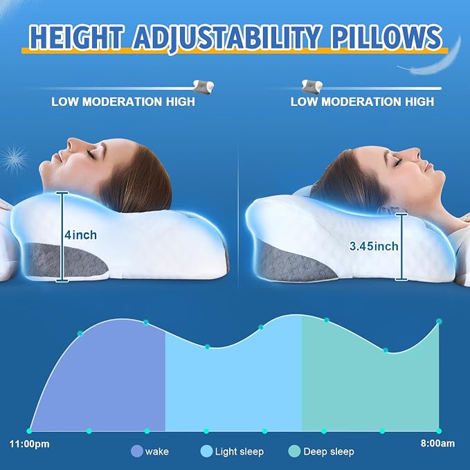 Cervical Neck Pillows with Memory Foam - Image 5