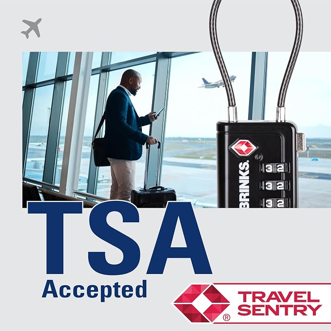 Brinks TSA Accepted Indicator Luggage Lock, 2.5 inch Long Shackle, New More - Image 8