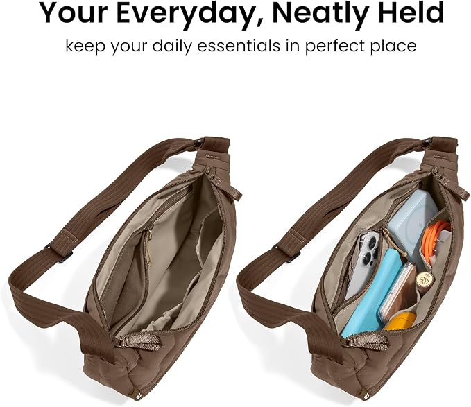 tomtoc 3.5L Puffer Sling Crossbody Bag - Image 4