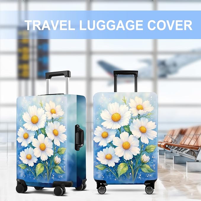 Luggage Cover Washable Suitcase Protector Anti-Scratch, Stretchable Fit - Image 6