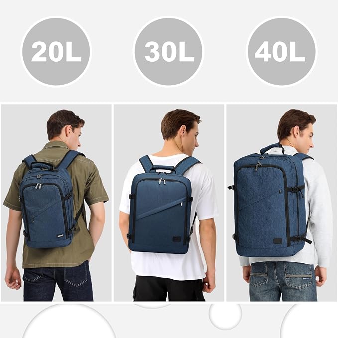 Kono Carry on Backpack, Waterproof Lightweight Daypack - Image 4