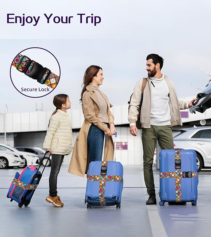 Luggage Straps for Suitcases Travel Belt Luggage Band Heavy Duty Traveling - Image 5