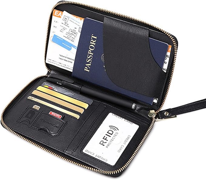 Multi-Function RFID Travel Passport Wallet - Image 2