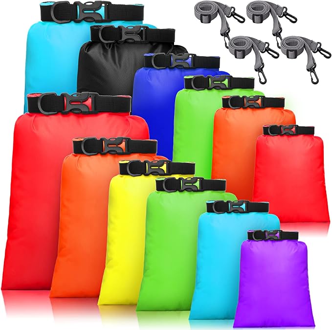 Shappy Waterproof Dry Bag Set 6 Sizes Lightweight Sacks and Long Adjustable by Shappy
