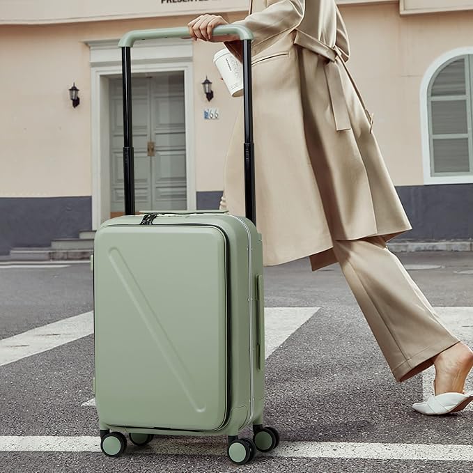 MILADA Wide Handle Carry On Luggage - Image 9