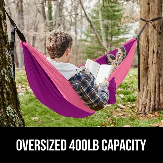 GORILLA GRIP Durable Portable Camping Hammock, Holds 400lbs - Image 3