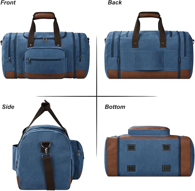 Dimayar Expandable Duffle Bag for Men, 50L Large-Capacity Weekender, - Image 8