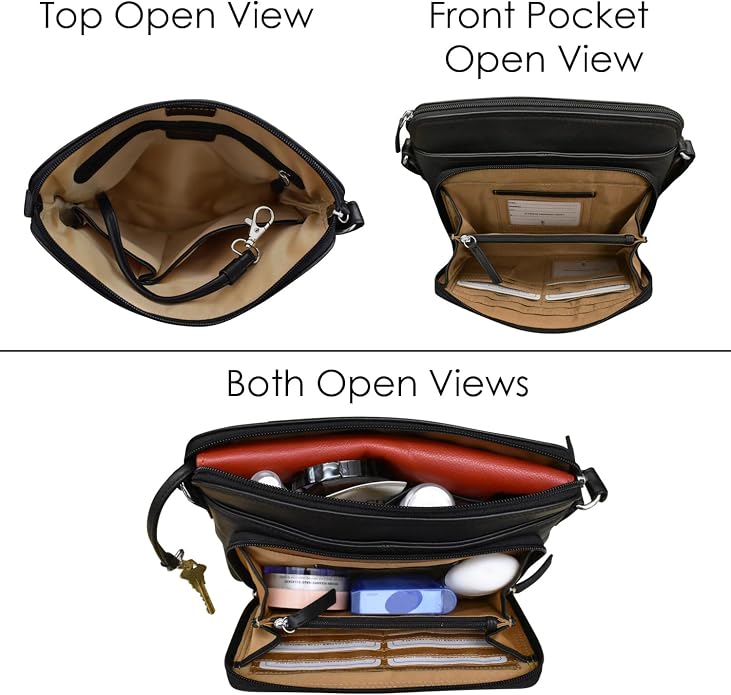 ili New York Genuine Leather Crossbody Bags - Image 6