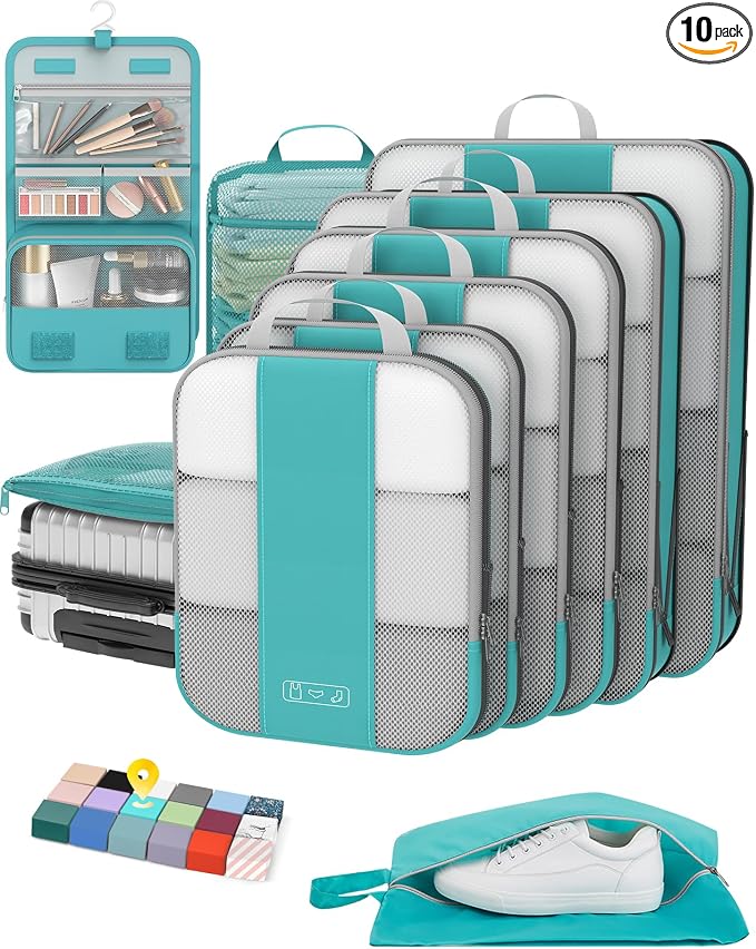 10 Set Compression Packing Cubes by OlarHike