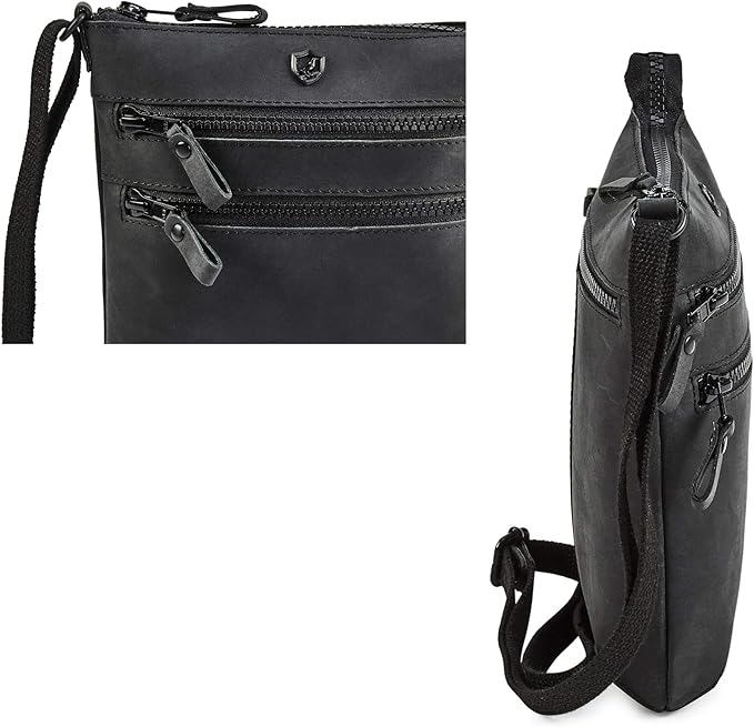 Crossbody Sling Bag for Women Small Real Leather Purse Vintage Travel Crossover - Image 4