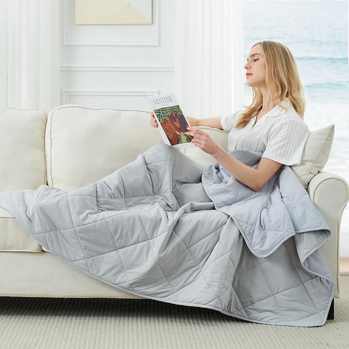 Cozy Bliss Cooling Blanket for Hot Sleepers, Q-Max 0.4 Cooling Comfort Throw by CozyBliss
