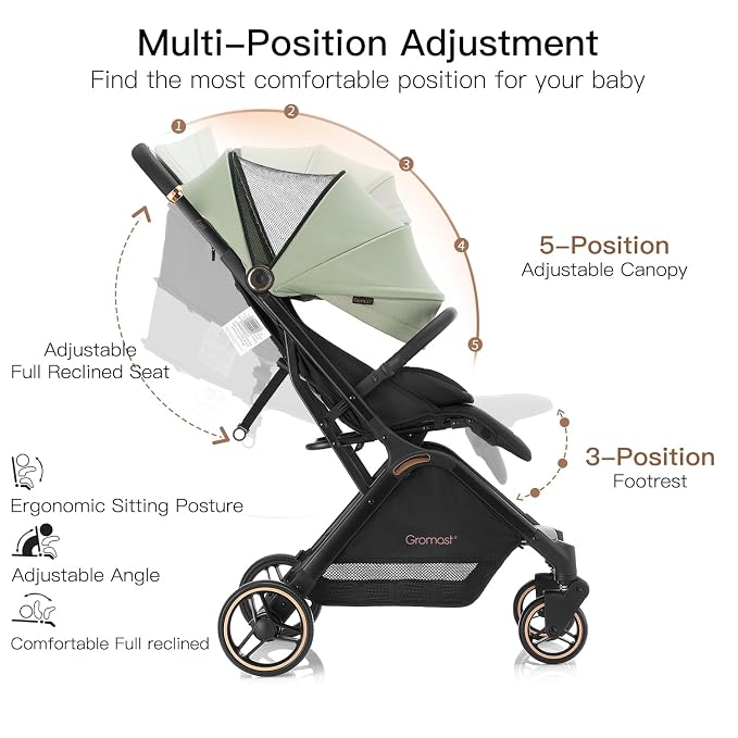 Gravity Folding Baby Stroller - Image 7