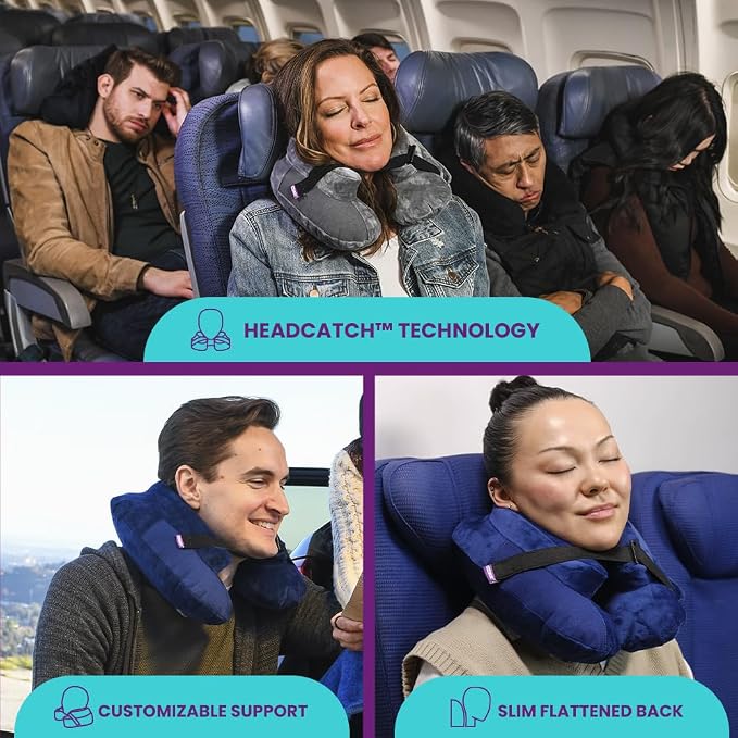 Cabeau Inflatable Travel Pillow – Air TNE – Adjustable, Lightweight, and - Image 4