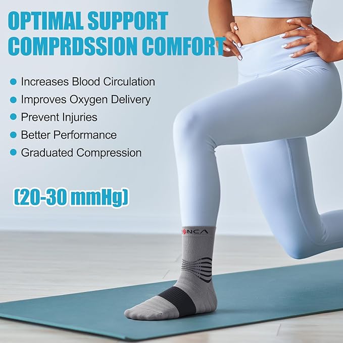 NEENCA Medical Compression Socks, Ankle Compression Stockings - Image 5