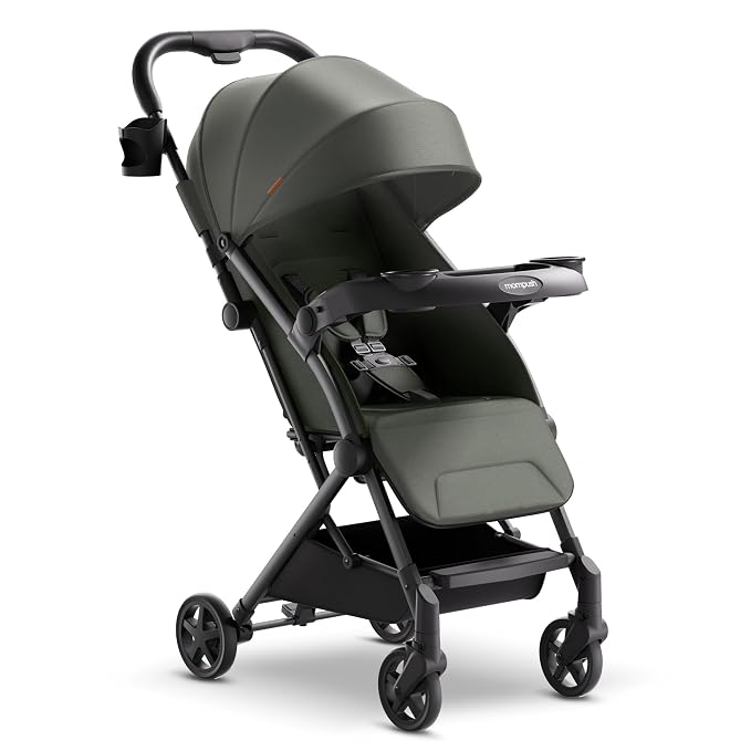Mompush Lithe V2 Lightweight Travel Stroller, Compact Foldable Baby Stroller by mompush