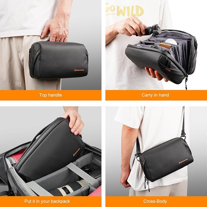 Besnfoto Tech Pouch Electronic Organizer Accessory Bag Waterproof Travel - Image 6