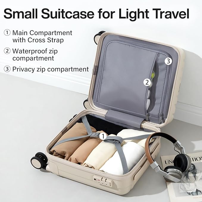 Hanke 14 Inch Underseat Carry On Luggage - Image 5