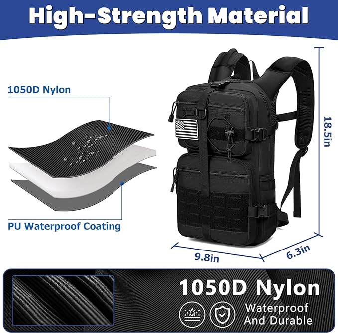 1050D Tactical Hydration Backpack - Image 5