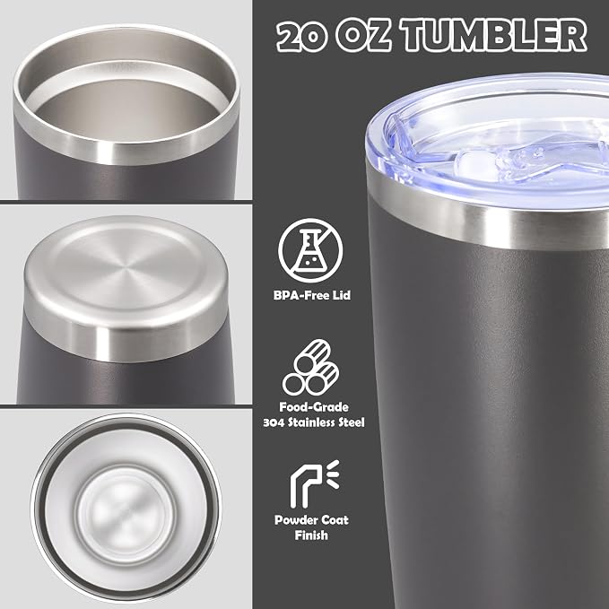 20oz Tumbler Stainless Steel Tumbler Cup - Image 3