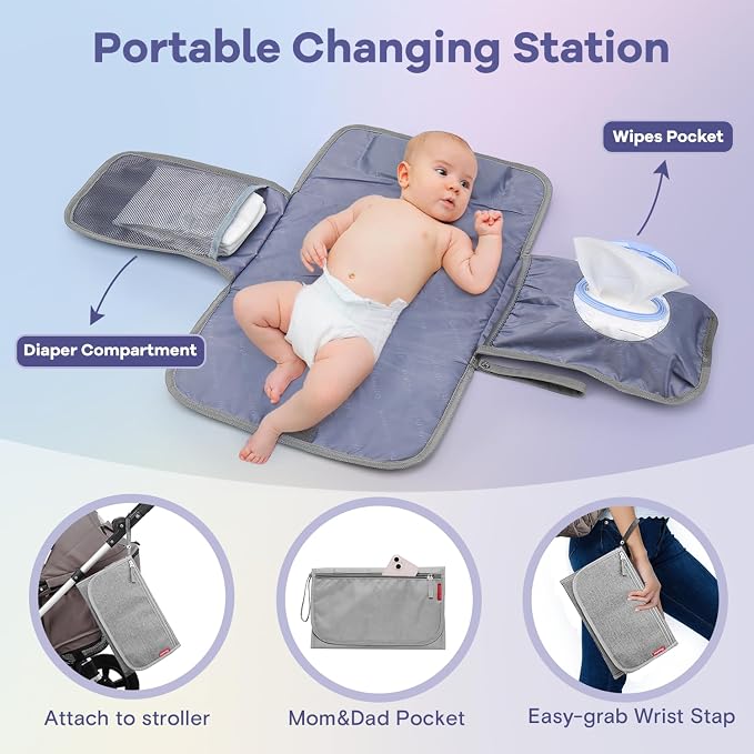 RUVALINO Diaper Bag Backpack, Large Capacity, Waterproof - Image 8