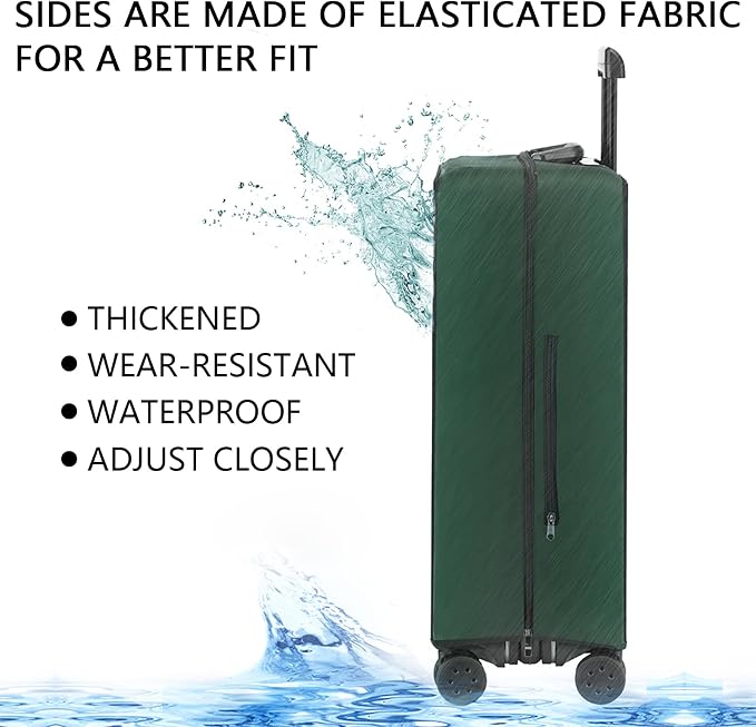 Transparent PVC Suitcase Cover, No Disassembly Required Clear Luggage Protector - Image 3