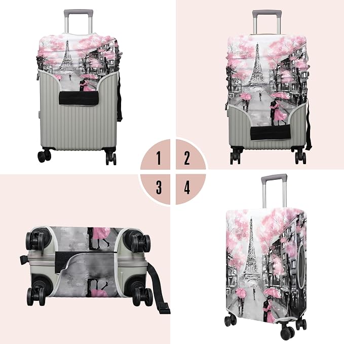 Travel Luggage Cover Suitcase Protector Fits 18-32 Inch Wheel Covers - Image 4