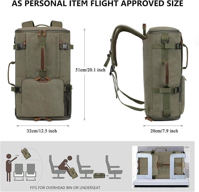 G-FAVOR Travel Backpack for Men, 40L Flight Approved Carry On Backpack - Image 4