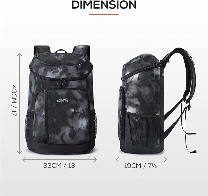 TOURIT Cooler Backpack 30 Cans Lightweight Insulated Backpack Cooler Leak-Proof - Image 6