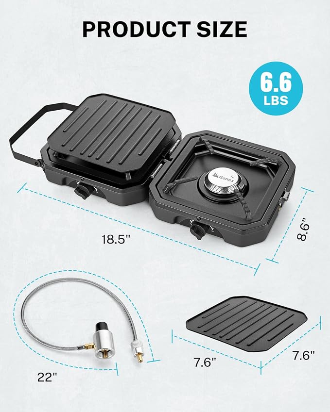Gonex 2 Burner Propane Camping Stove - Image 9