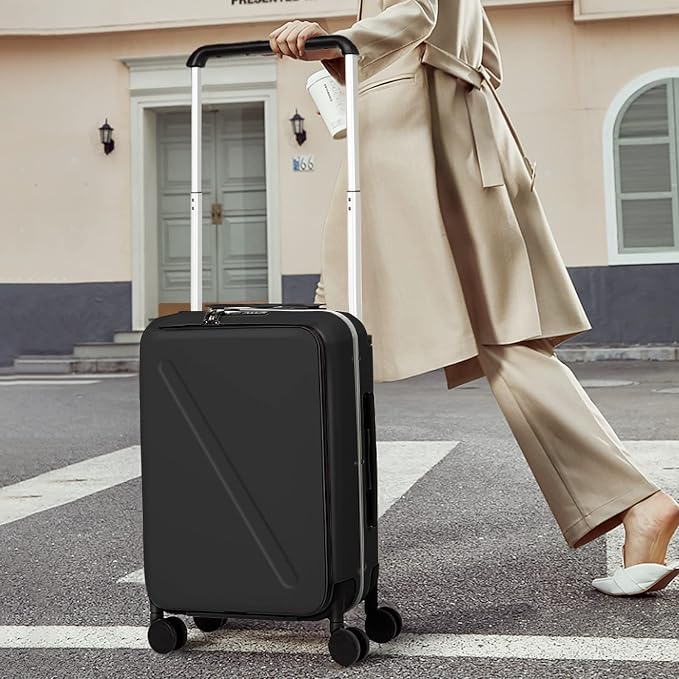 MILADA Wide Handle Carry On Luggage - Image 9