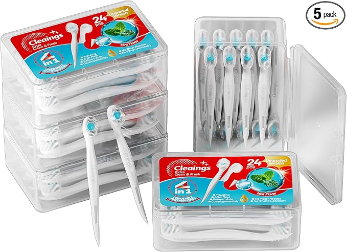 cleaings® Mini Disposable Toothbrush Set by Trycleaingsrefreshsmile