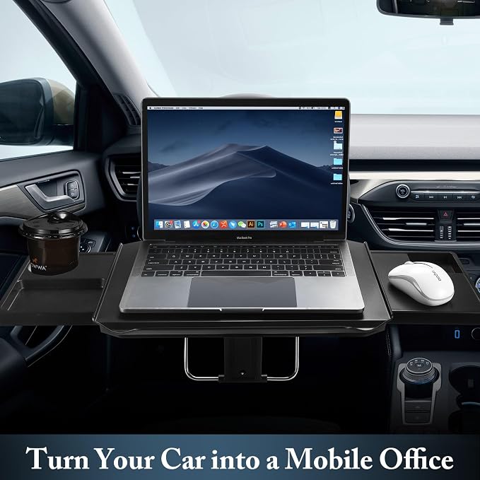 2-in-1 Car Steering Wheel Tray & Back Seat Table - Image 2