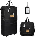 Foldable Travel Bag with Wheels, Extendable Tote Bag, Roller Expandable Luggage by kooldaiwangwang