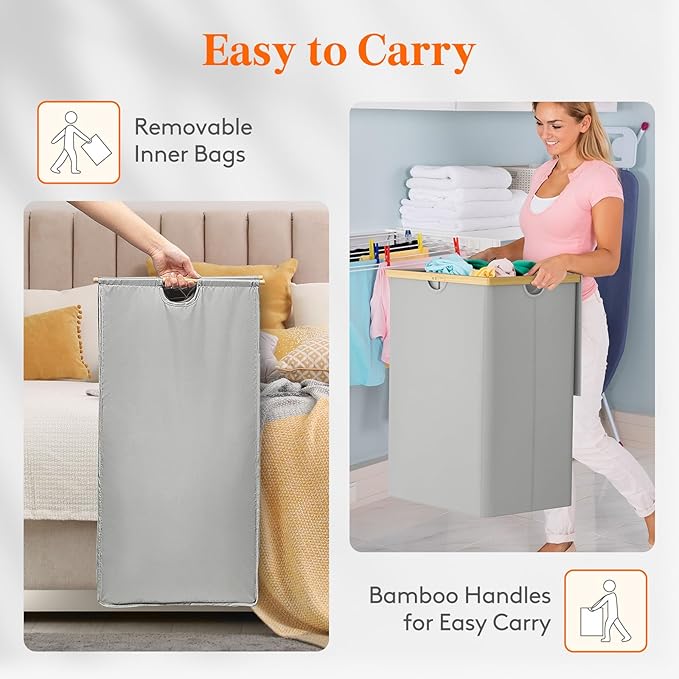 Lifewit 160L Double Laundry Hamper - Image 5