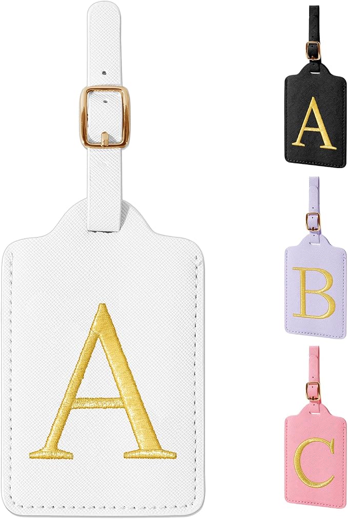Personalized Initial Luggage Tags by izuzta