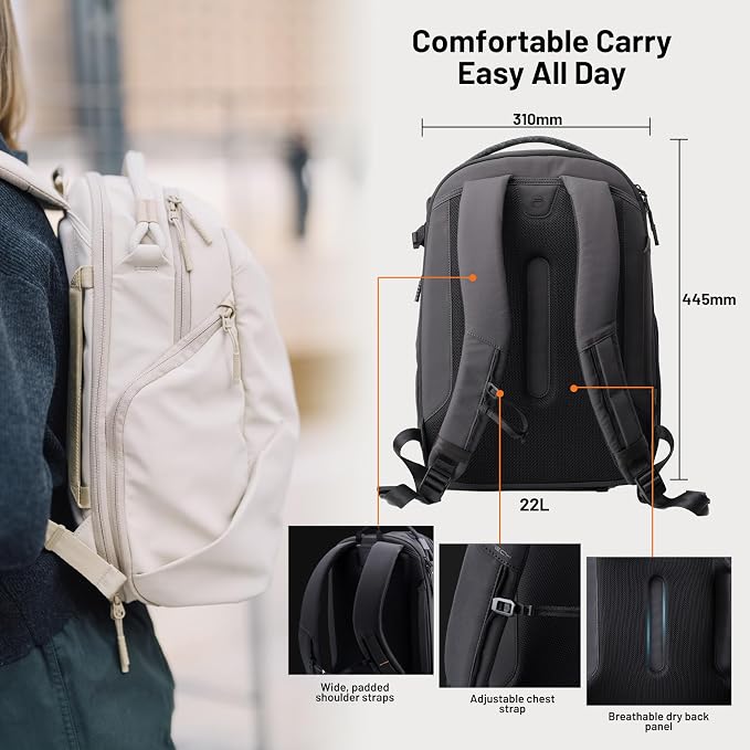 PGYTECH OneGo Lite Camera Backpack Water-Resistant DSLR/Mirrorless Bag 22L - Image 8