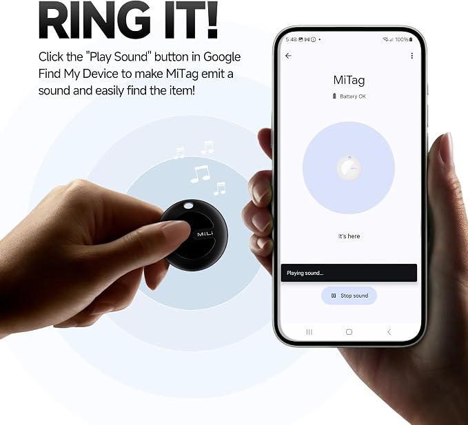 MiLi MiTag Bluetooth Tracker for Android, Google Certified Key Finder/Luggage - Image 7