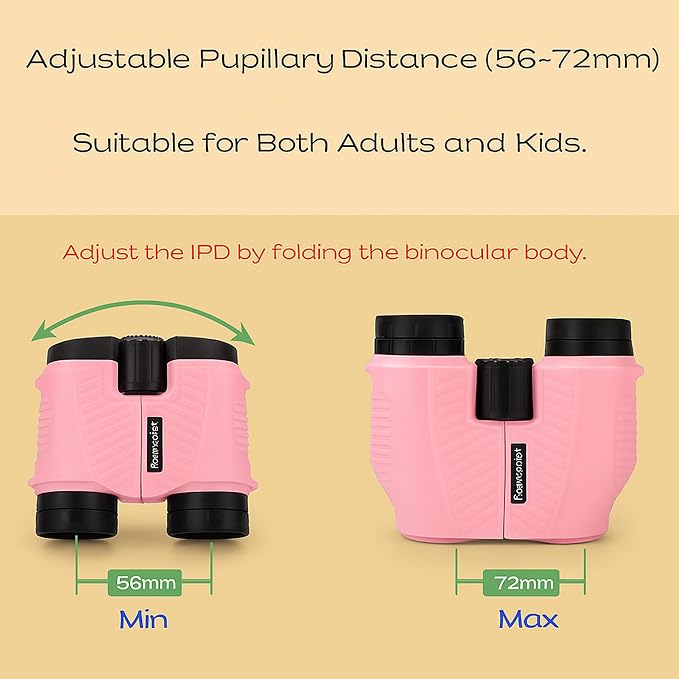 12x25 Compact Binoculars for Adults & Kids, High Powered Lightweight Waterproof - Image 6
