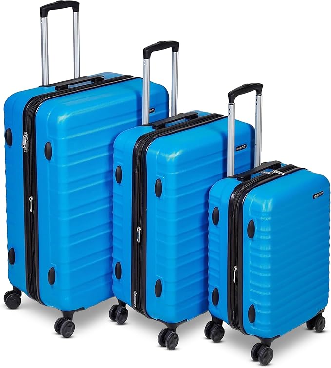 Amazon Basics 3-Piece Set, Hardshell Suitcases by AmazonBasics