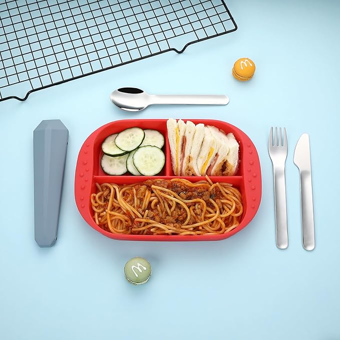 DEVICO Travel Utensils with Case, Reusable Camping Silverware Cutlery, 18/8 - Image 2