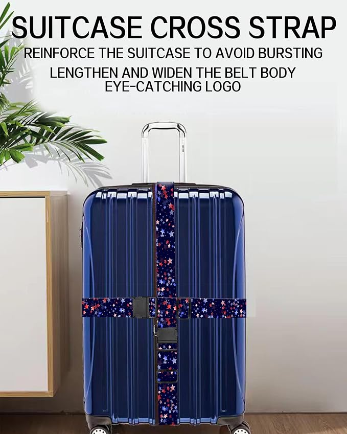 Luggage Straps for Suitcases, Adjustable Travel Belt, Durable Wide Luggage Strap - Image 6