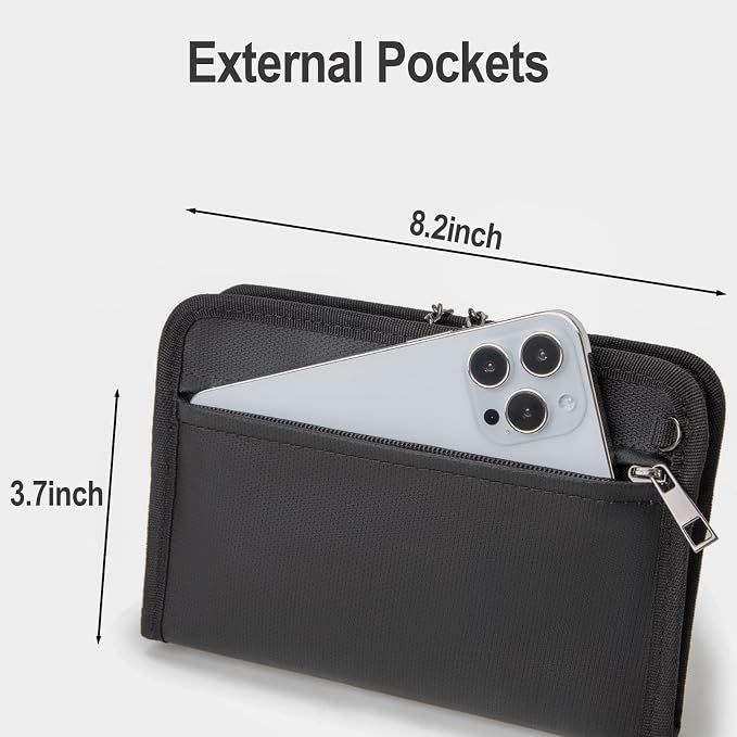 Fire Proof Money Bag for Cash, Money Bag - Image 7