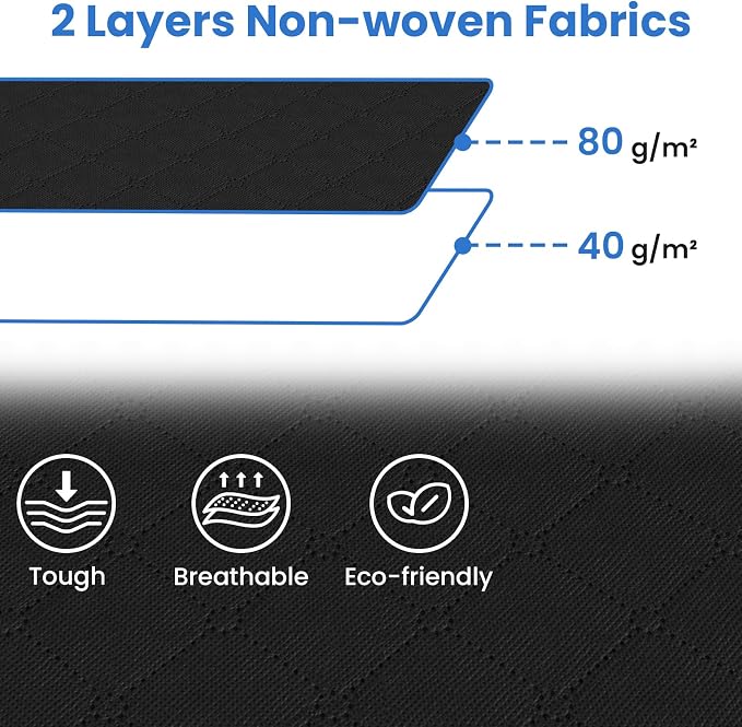 Fab totes 4 Pack Clothes Storage, Foldable Thick Fabric Blanket Storage Bags - Image 3