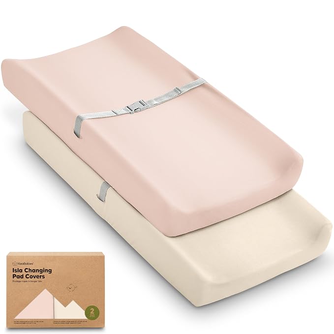 2-Pack Baby Changing Pad Covers by KeaBabies