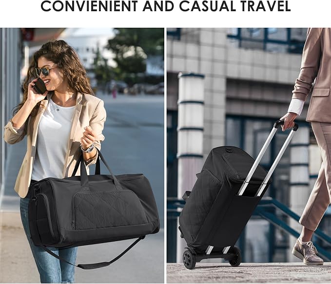Rolling Garment Bag for Travel, Duffle Garment Bag - Image 7