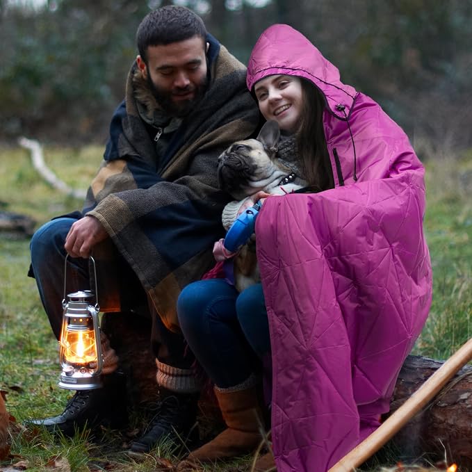 Outdoor Waterproof Blanket, Foldable Fleece Stadium Blanket - Image 2
