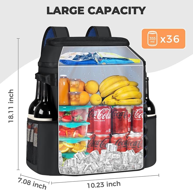 Heytrip Backpack Cooler 36/54 Cans Insulated Waterproof Cooler Bag - Image 8